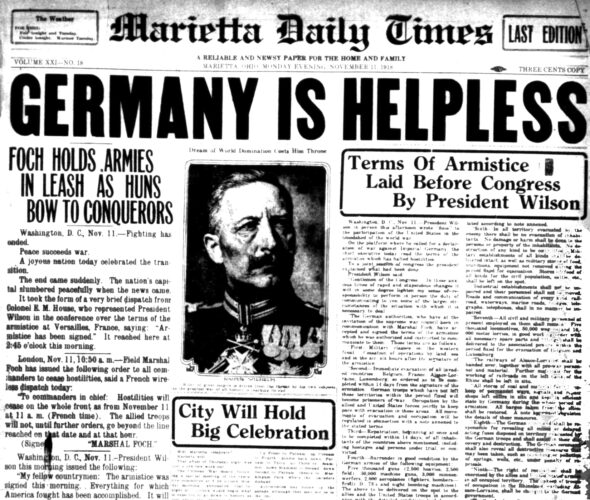 Veterans Day rooted in WWI